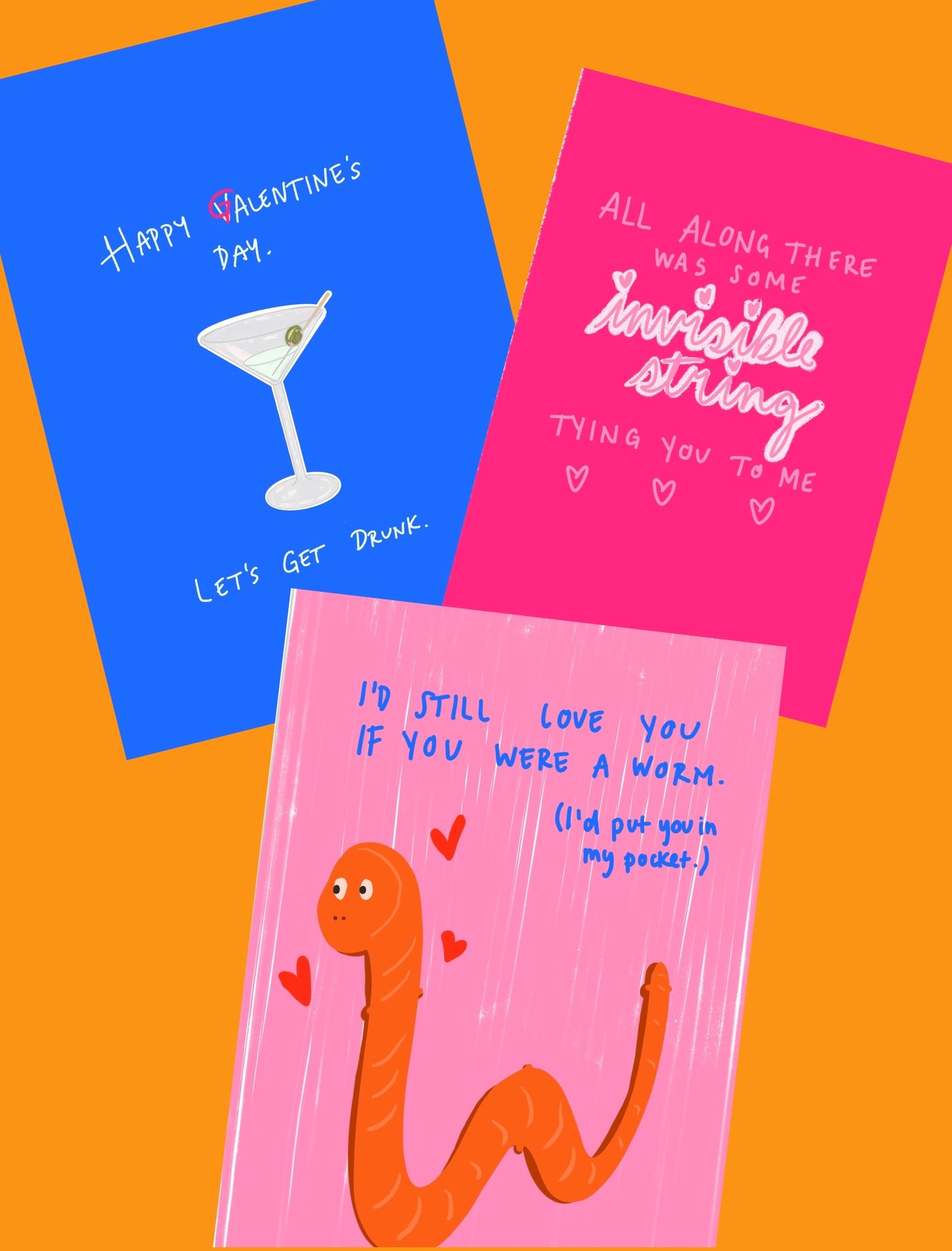 CARDS: Valentines Wormie Card